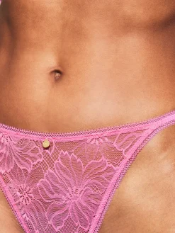 Knickerbox Alice Lace G-String - Bright Pink