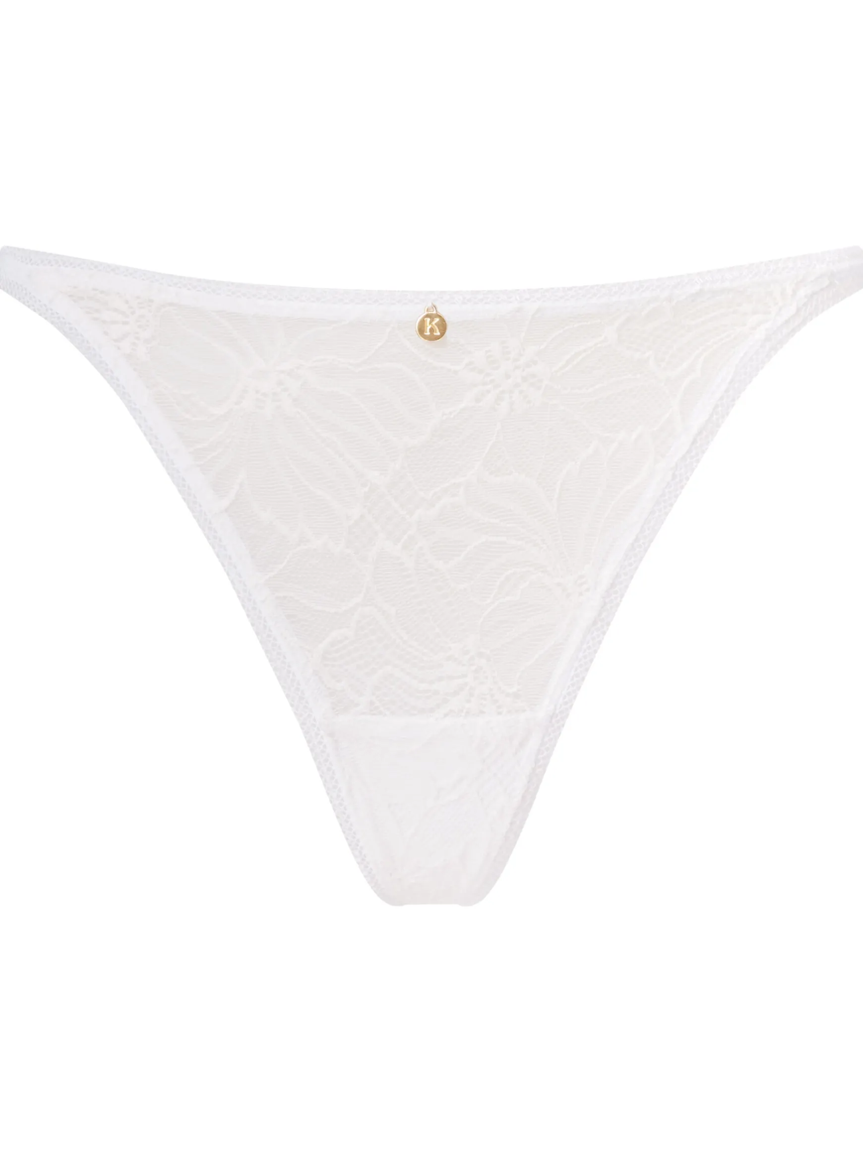 Knickerbox Alice Lace G-String - White