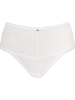 Knickerbox Alice Lace High Waisted Brazilian Knickers - White