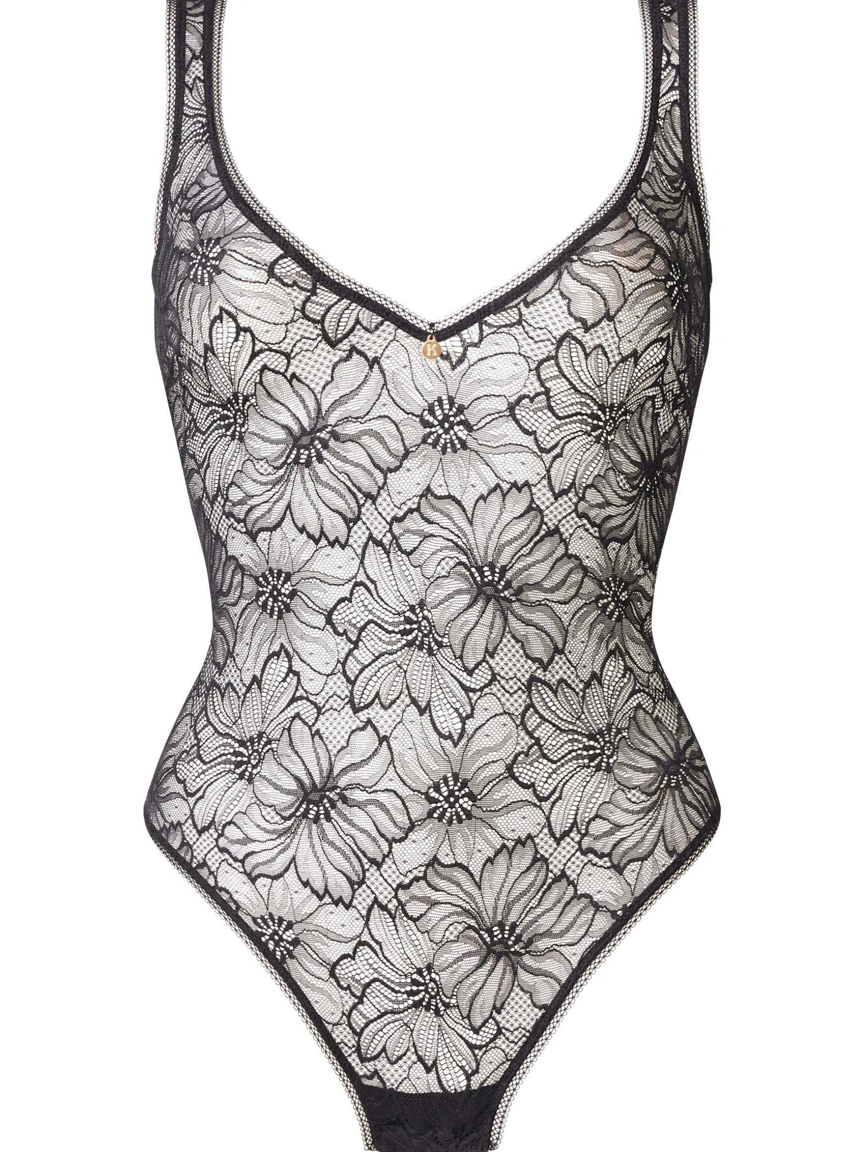 Knickerbox Alice Lace Lingerie Body - Black