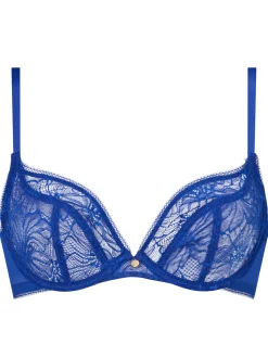 Knickerbox Alice Lace Non Padded Plunge Bra - Dark Green