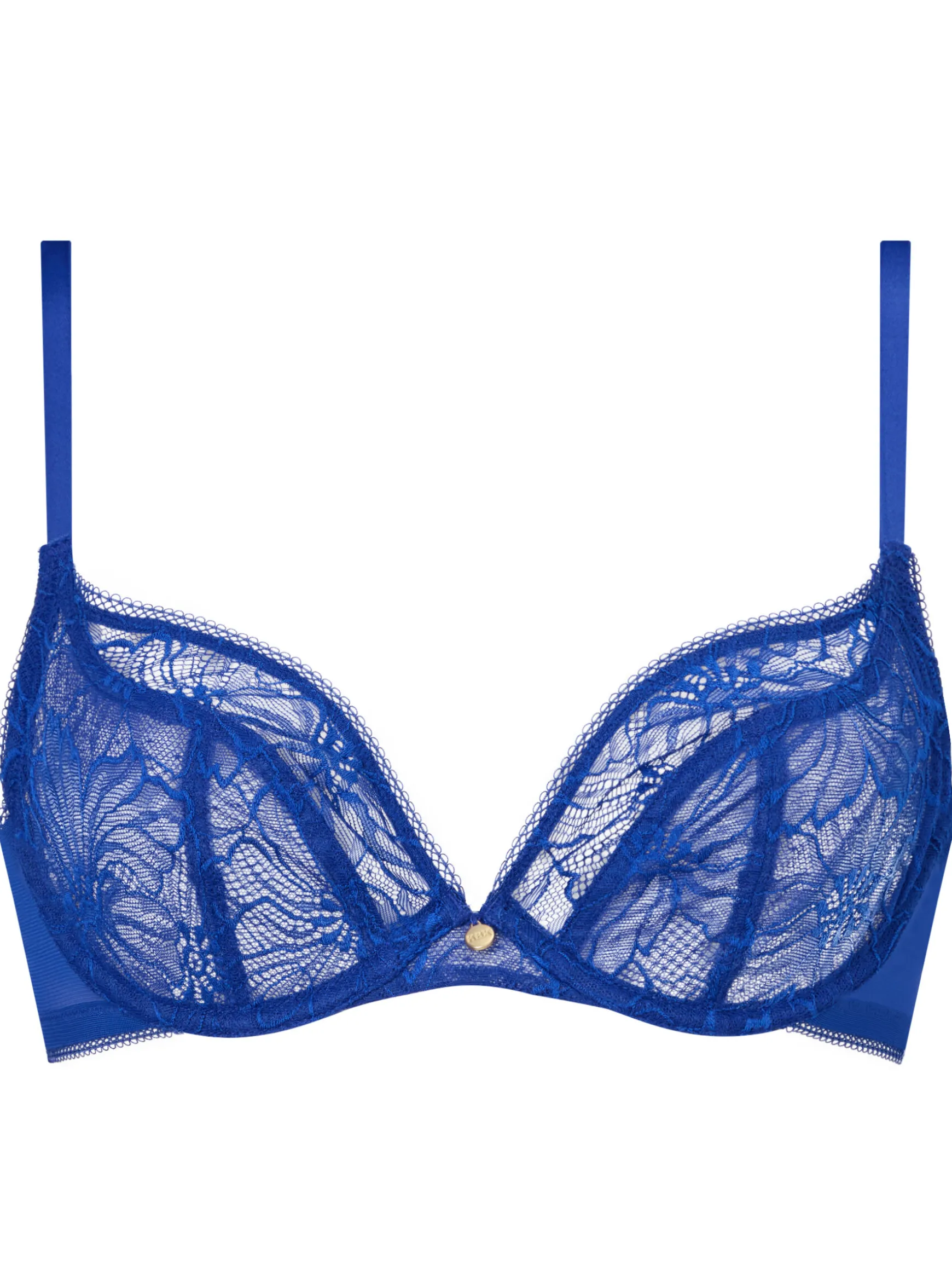 Knickerbox Alice Lace Non Padded Plunge Bra - Dark Green