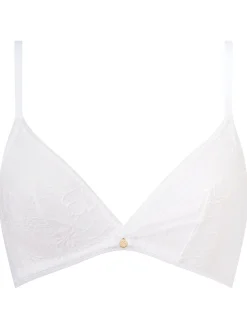 Knickerbox Alice Lace Triangle Bralette - White