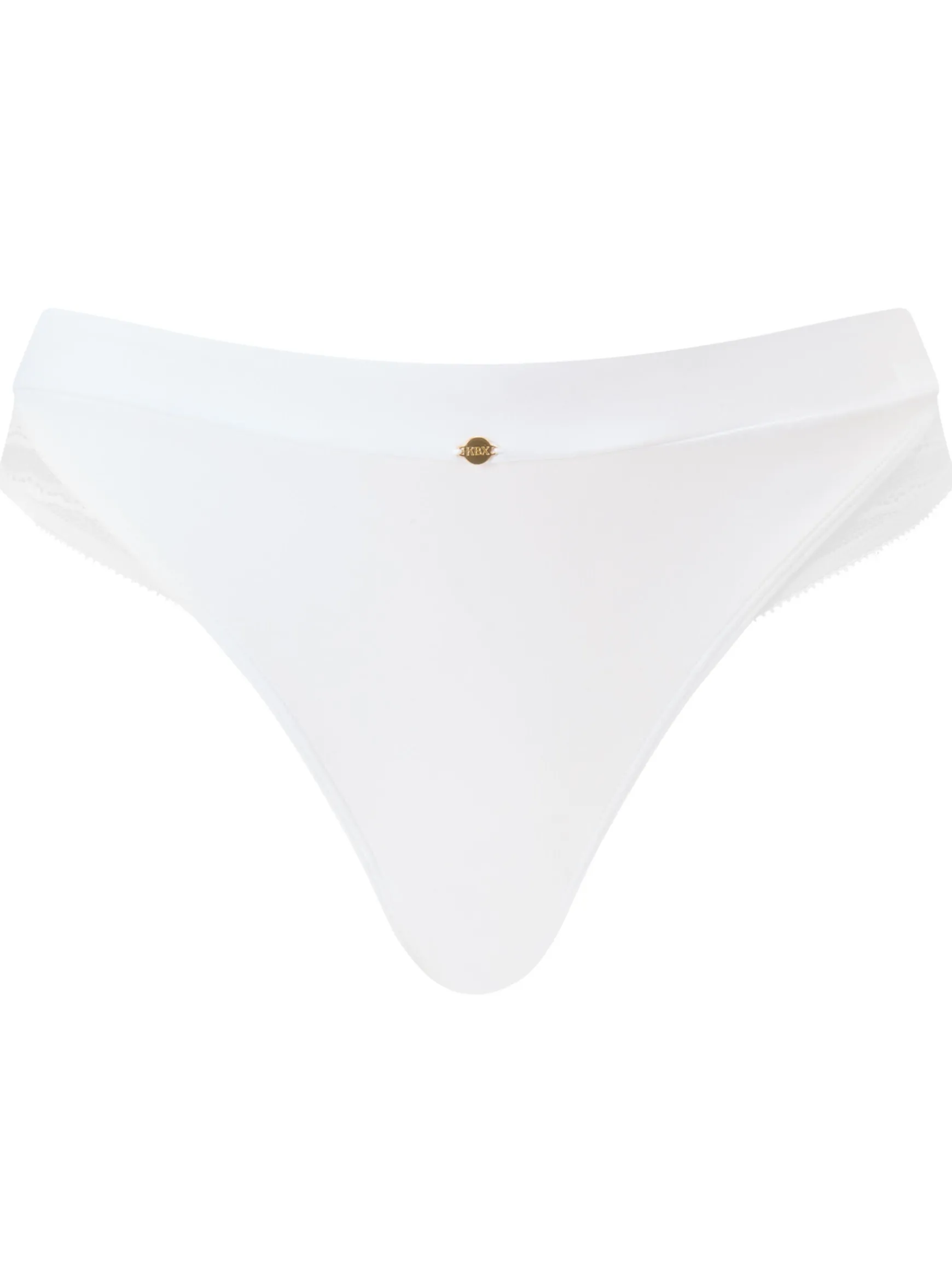 Knickerbox Charlotte Lace Brazilian Knickers - White