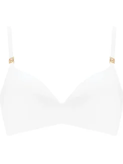 Knickerbox Charlotte Lace Non Wired Padded Plunge Bra - White