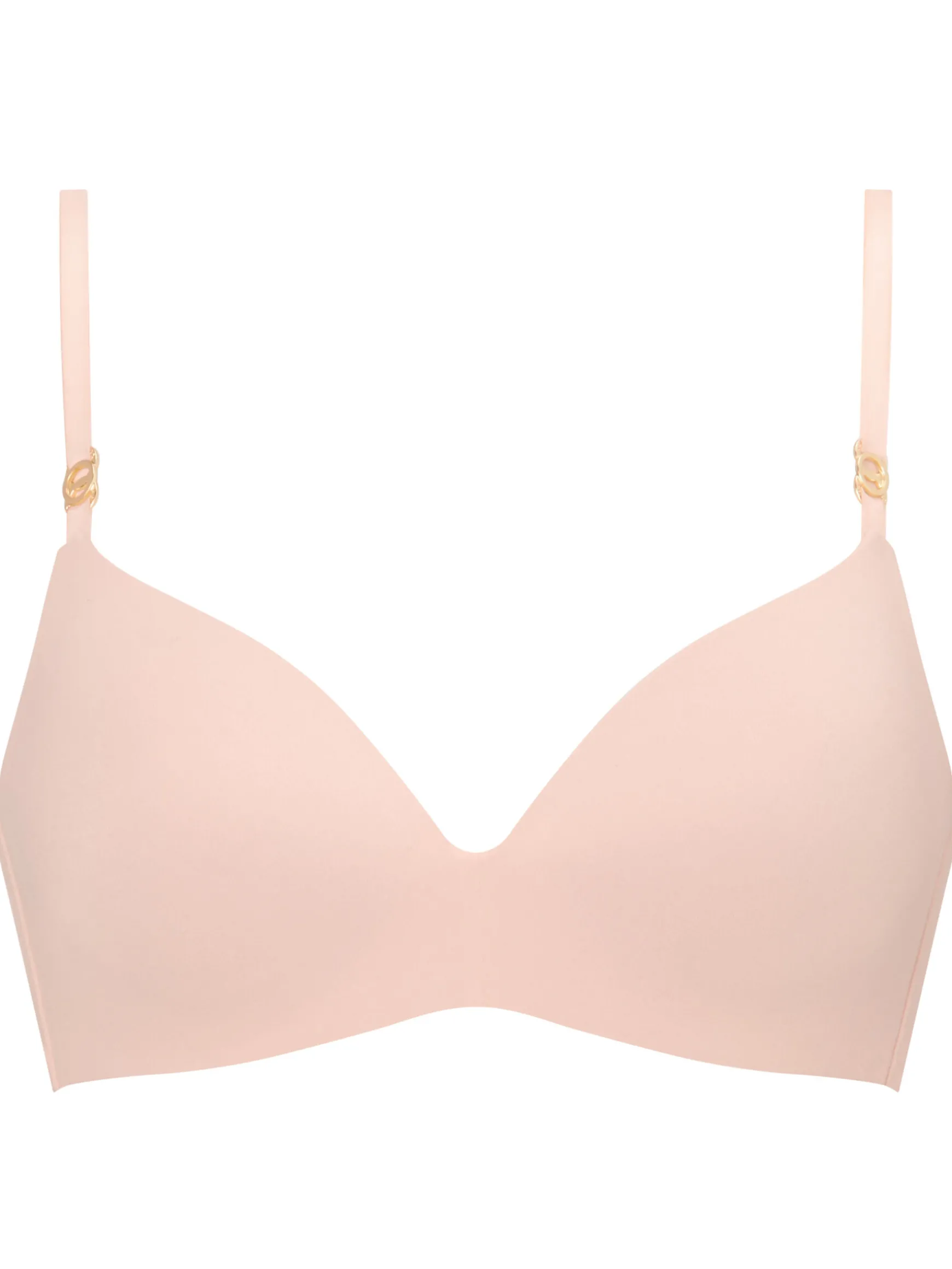 Knickerbox Charlotte Lace Non Wired Padded Plunge Bra - Pale Pink