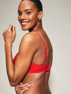 Knickerbox Eden Non Padded Balcony Bra - Bright Orange