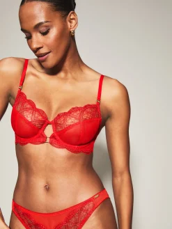 Knickerbox Eden Non Padded Balcony Bra - Bright Orange