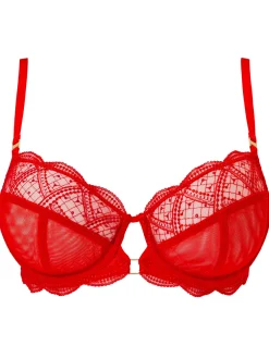 Knickerbox Eden Non Padded Balcony Bra - Bright Orange