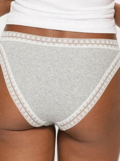 Knickerbox Geometric High Leg Brief Knickers - Pack of 3 - Navy