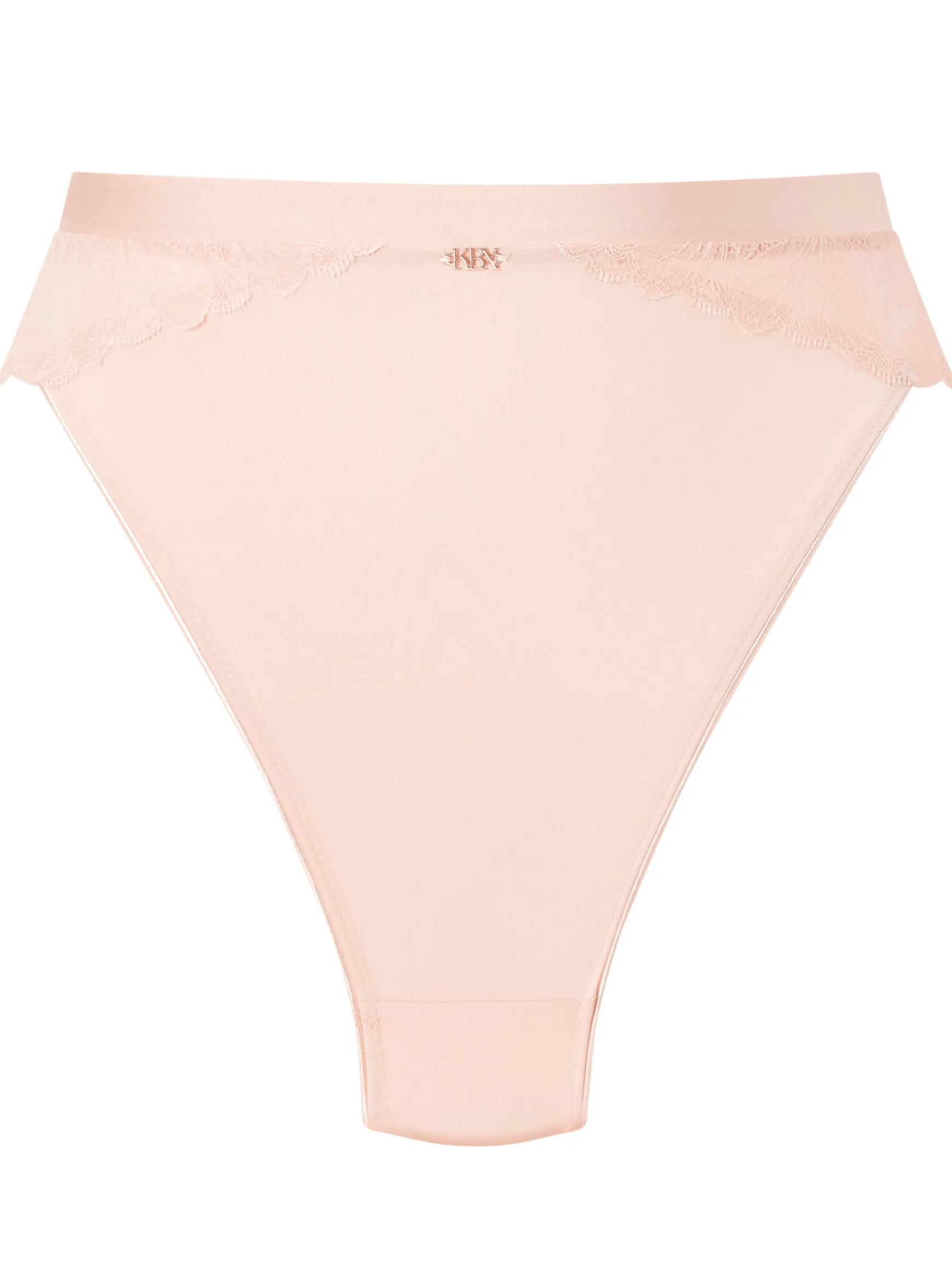 Knickerbox Harper High Waisted Brazilian Knickers - Pale Pink