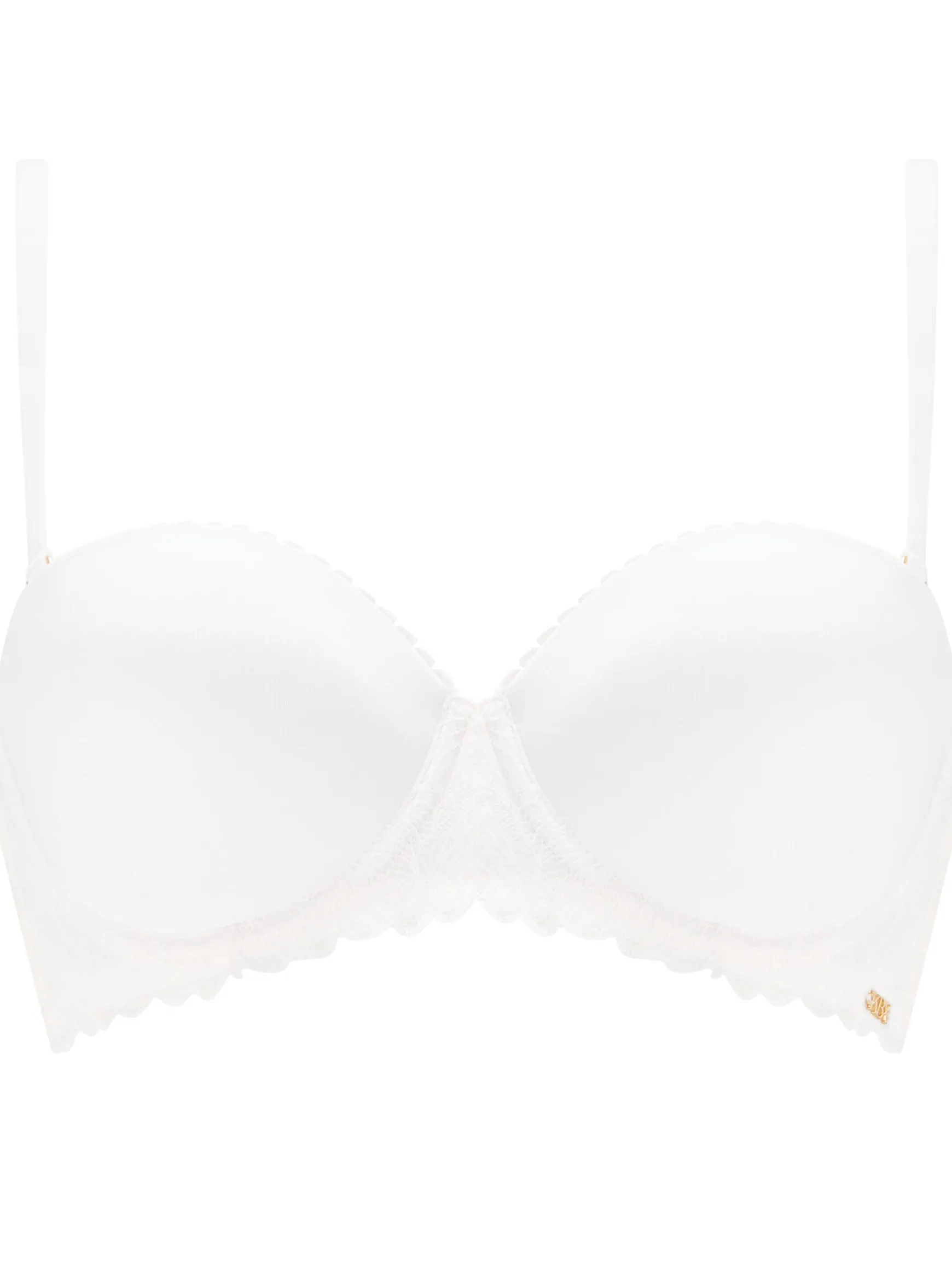 Knickerbox Harper Lace Padded Strapless Bra - White
