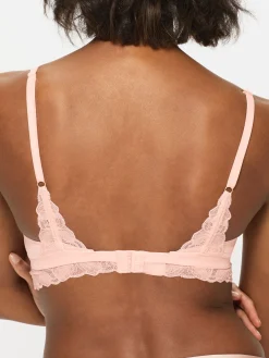 Knickerbox Harper Lace Triangle Bralette - Pale Pink
