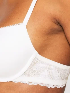 Knickerbox Harper Smooth Padded Plunge Bra - White