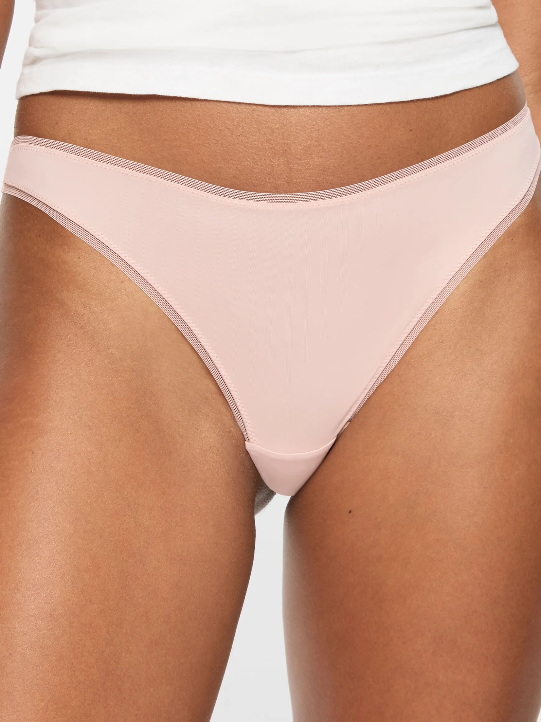 Knickerbox Lace Microfibre Thong - Pack of 3 - Black