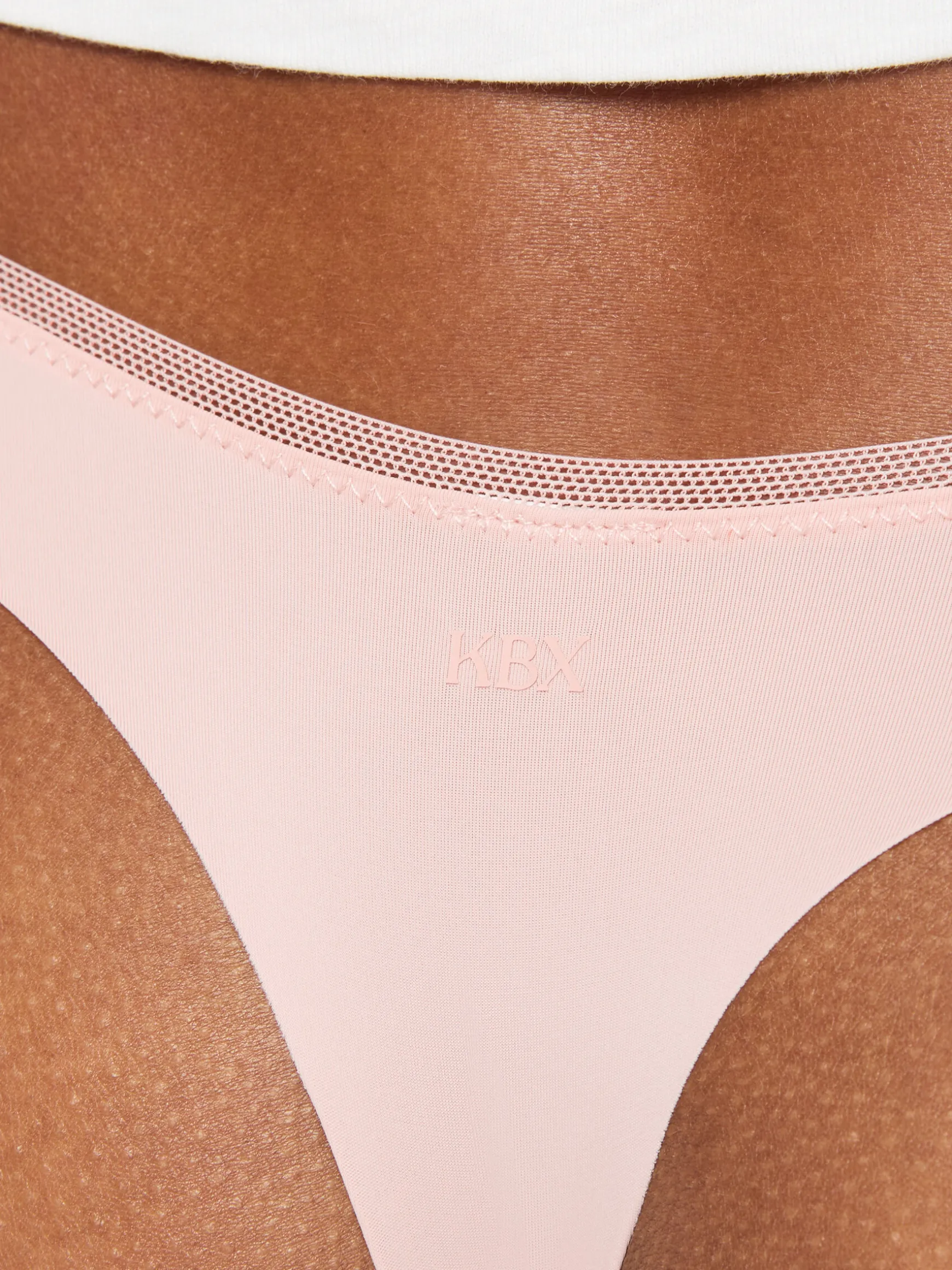 Knickerbox Lace Microfibre Thong - Pack of 3 - Black