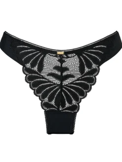 Knickerbox Olivia Lace Thong - Black