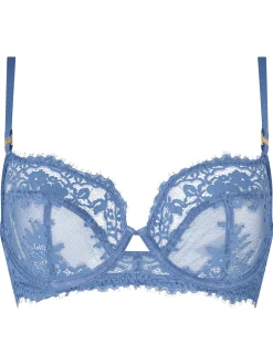 Knickerbox Renee Lace Non Padded Balcony Bra - Blue