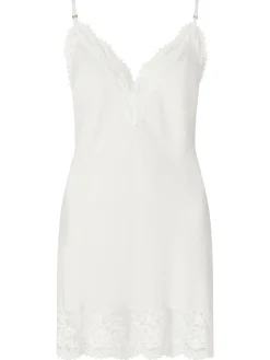 Knickerbox Renee Satin Lace Chemise Lingerie - Ivory