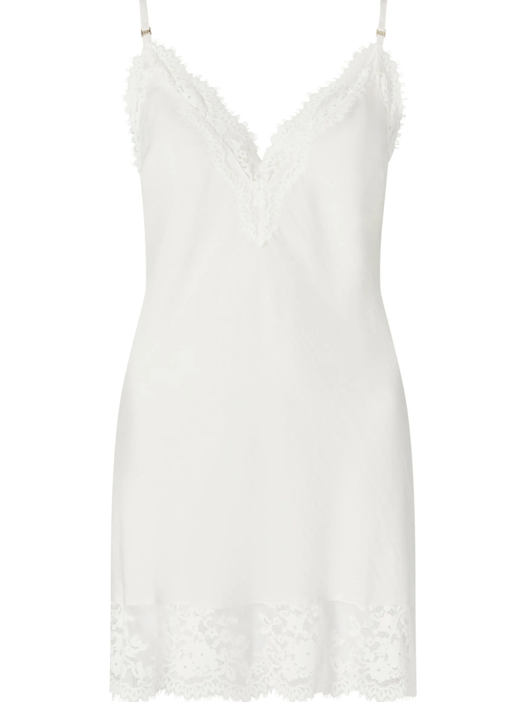 Knickerbox Renee Satin Lace Chemise Lingerie - Ivory