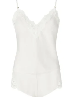 Knickerbox Renee Satin Lace Cami Top & Shorts Set - Ivory