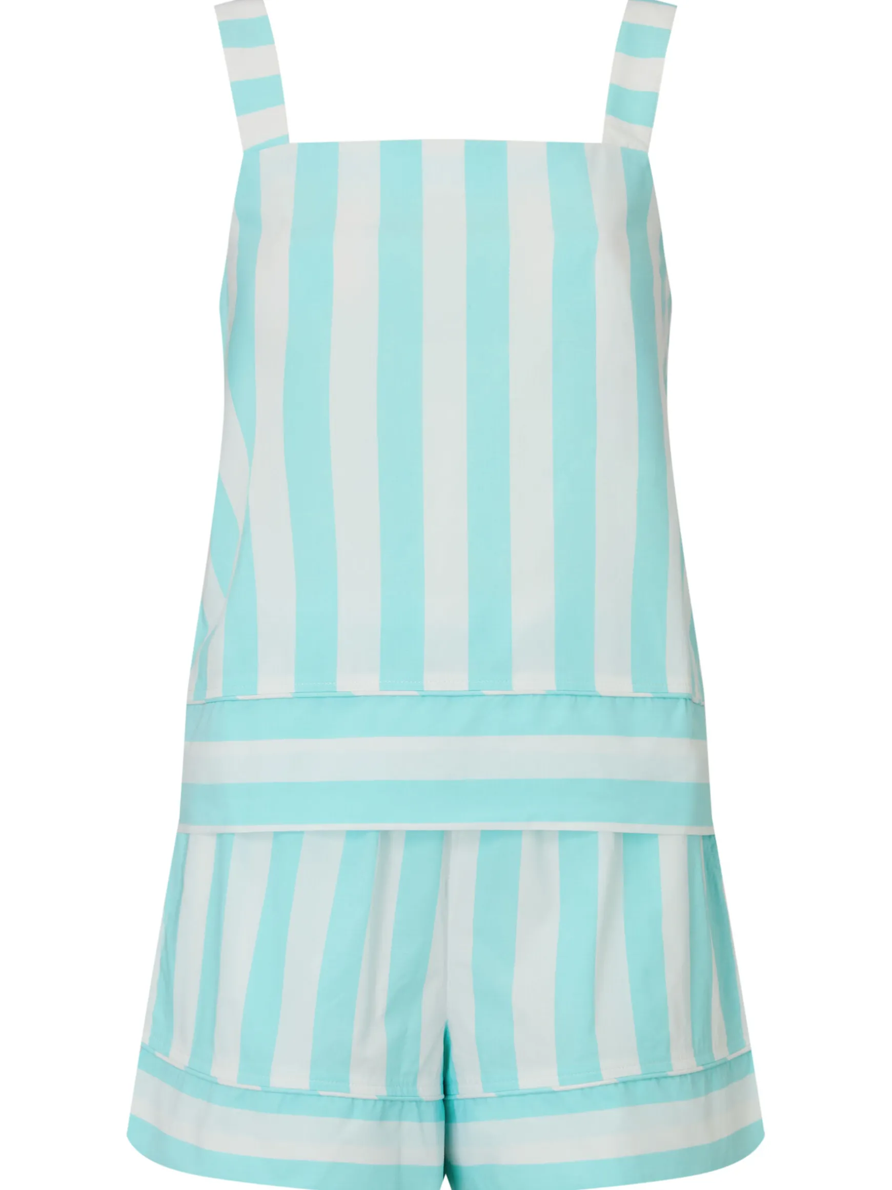 Knickerbox Stripe Pyjama Cami Top & Shorts Set - Light Blue