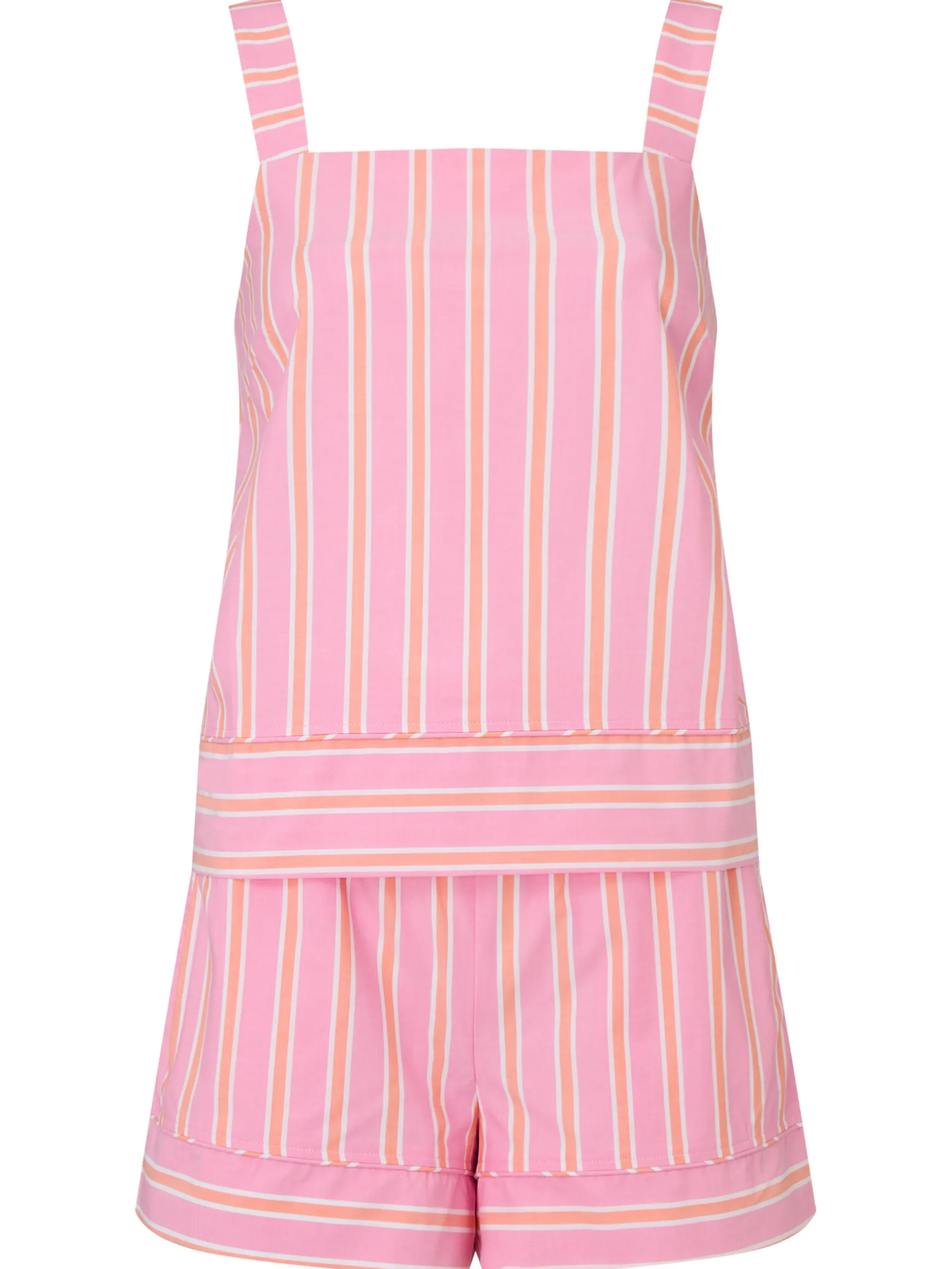 Knickerbox Stripe Pyjama Cami Top & Shorts Set - Bright Pink