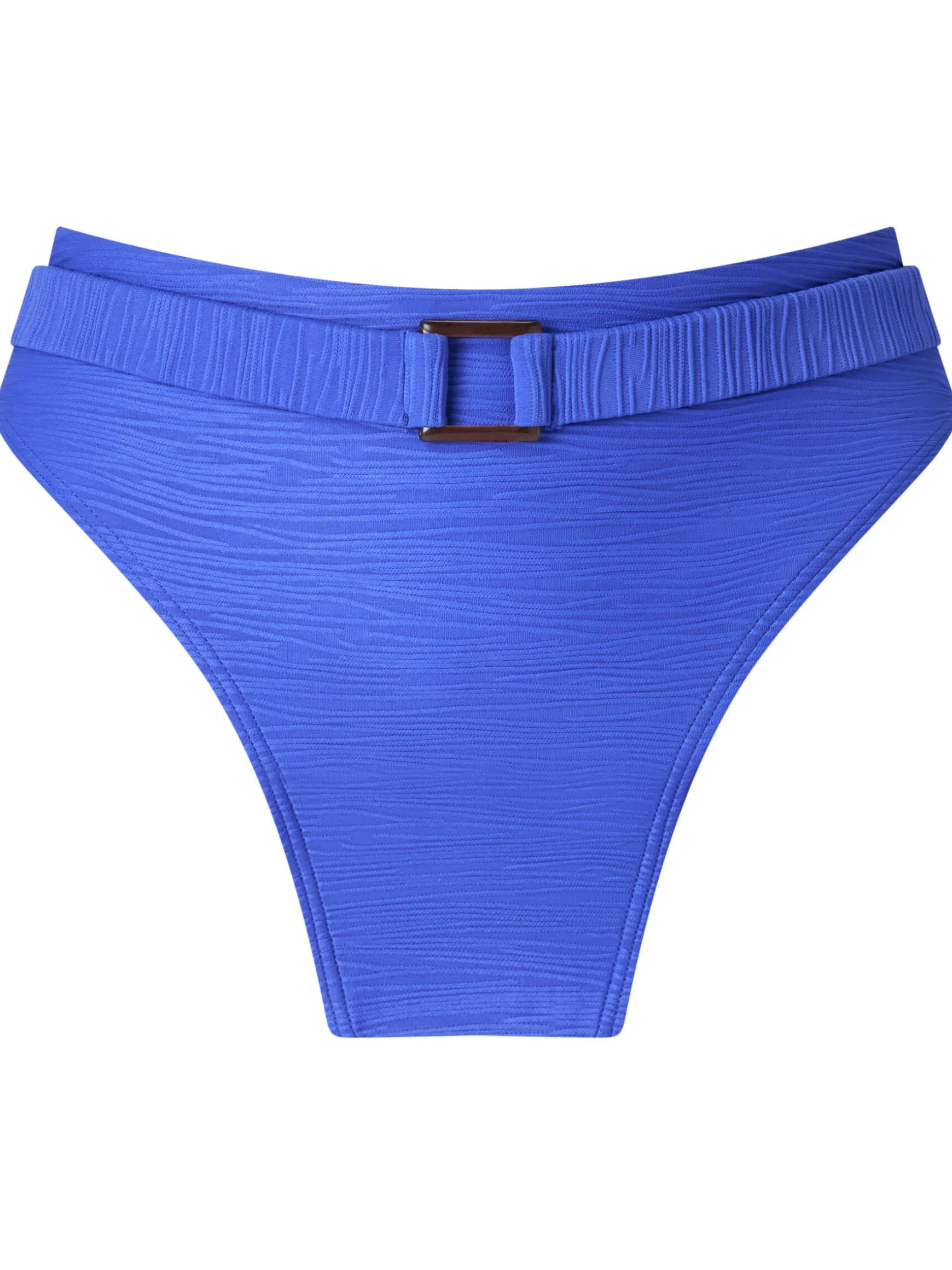 Knickerbox Swim Crinkle High Waisted Bikini Bottoms - Blue
