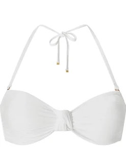 Knickerbox Swim Crinkle Non Wired Bikini Top - White