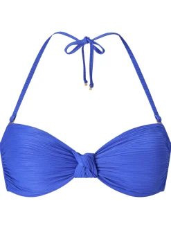 Knickerbox Swim Crinkle Non Wired Bikini Top - Blue