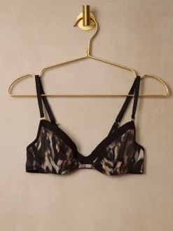 Knickerbox Zadie Abstract Print Non Padded Plunge Bra - Multi