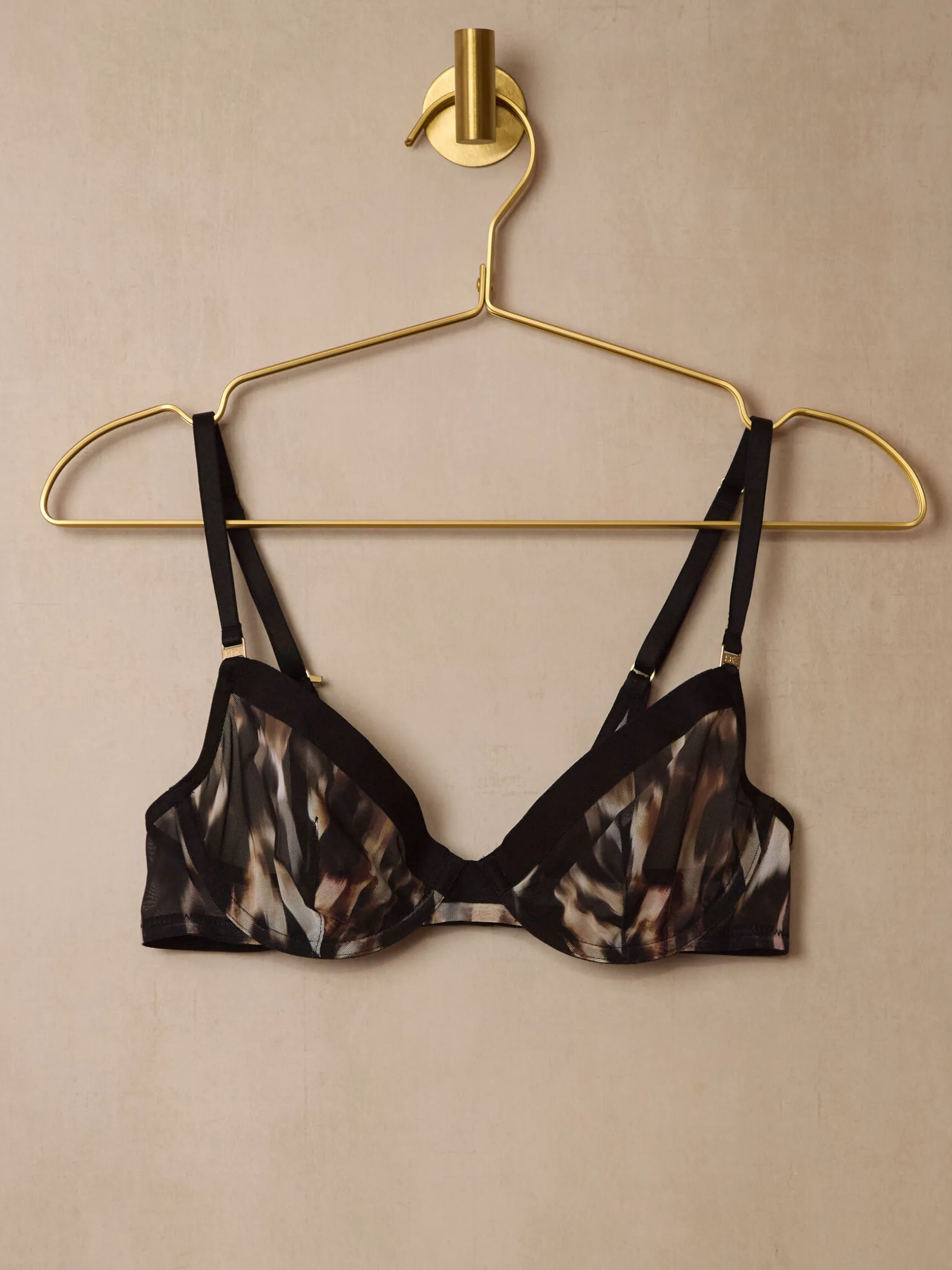 Knickerbox Zadie Abstract Print Non Padded Plunge Bra - Multi