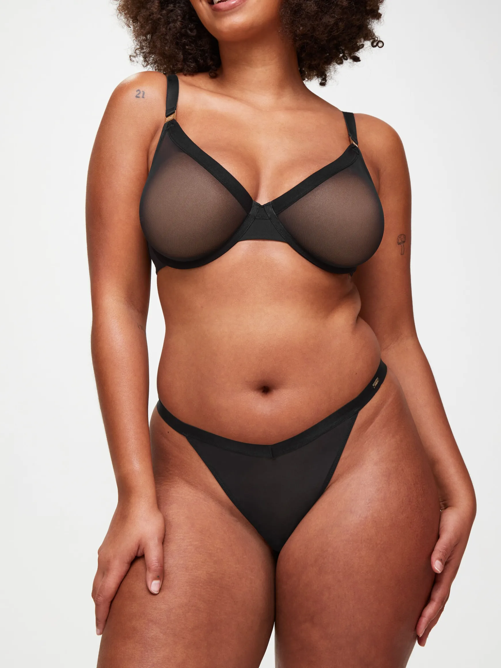 Knickerbox Zadie Fuller Bust Non Padded Plunge Bra - Black