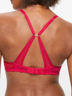Knickerbox Zadie Non Padded Balcony Bra - Red