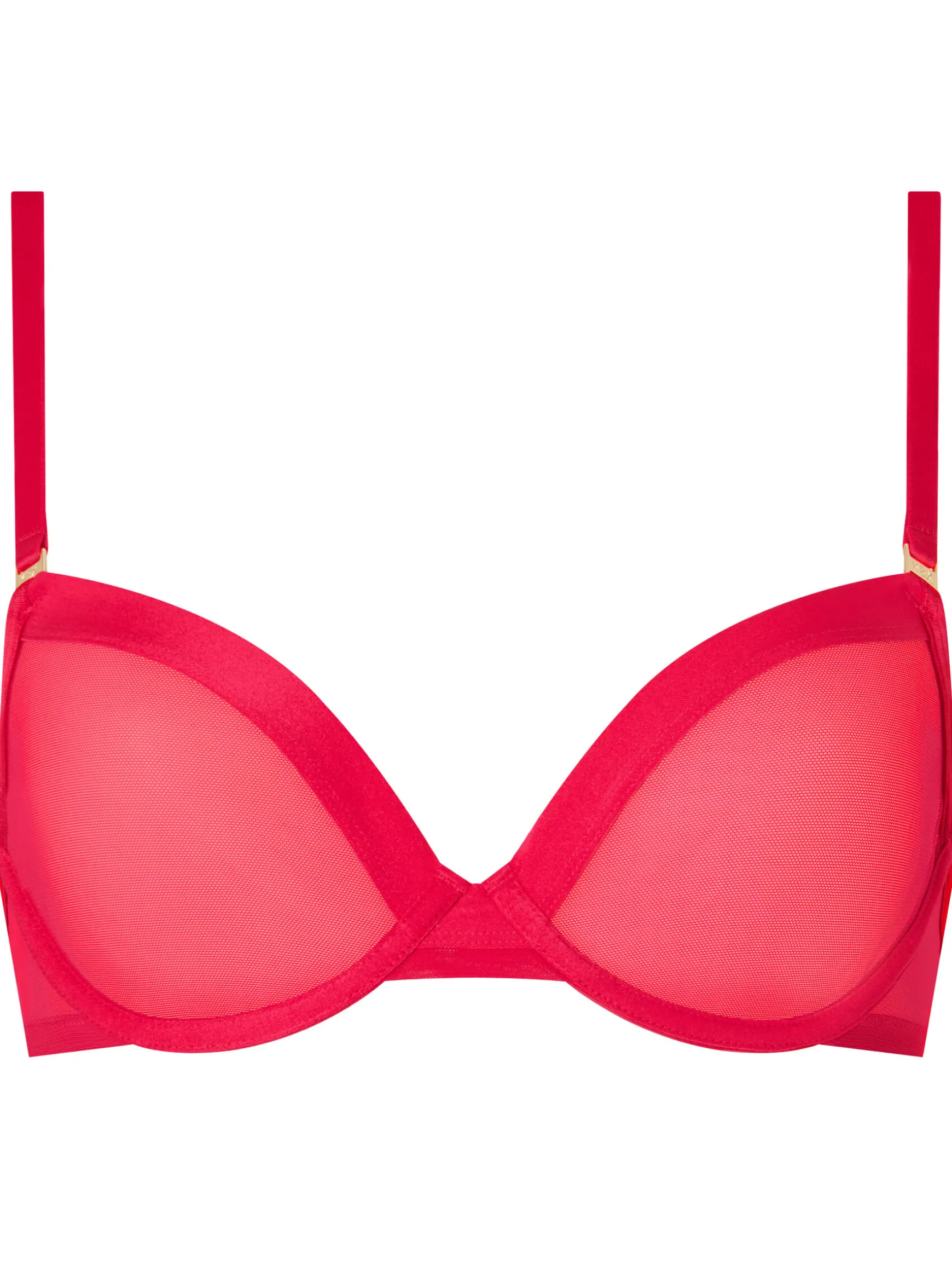 Knickerbox Zadie Non Padded Plunge Bra - Red