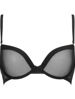 Knickerbox Zadie Non Padded Plunge Bra - Black