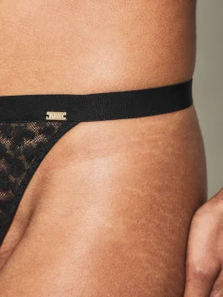 Knickerbox Zadie Textured G-String - Black