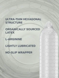 LELO Hex Condoms Organic - 3 Pack