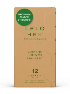 LELO Hex Condoms Organic - 12 Pack