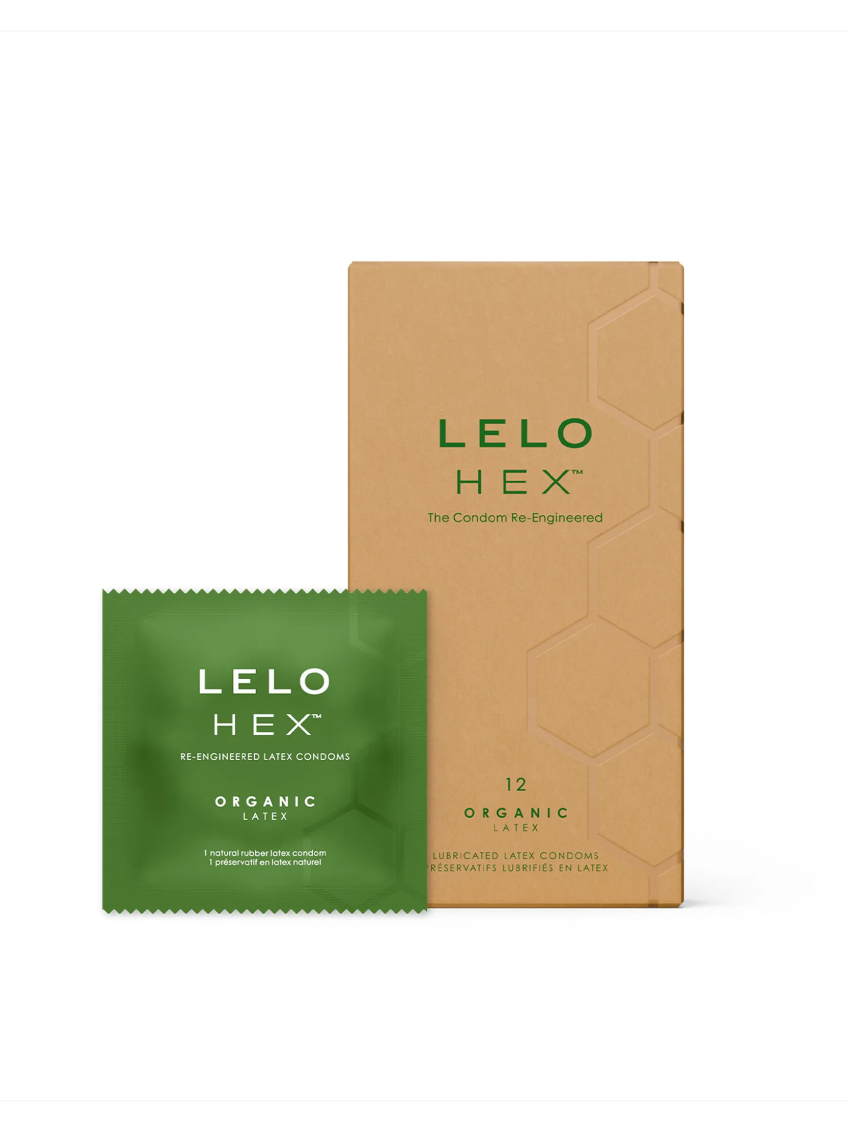 LELO Hex Condoms Organic - 12 Pack