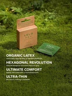 LELO Hex Condoms Organic - 12 Pack