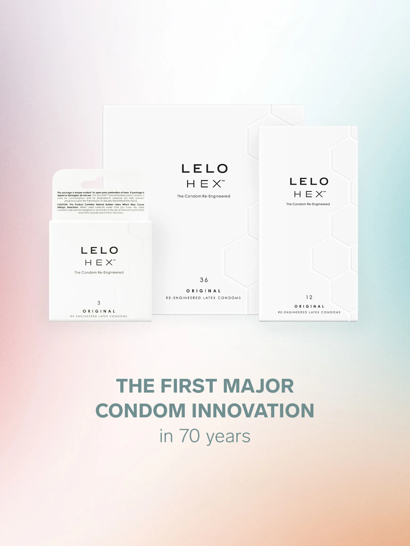 LELO Hex Condoms Original - 3 Pack