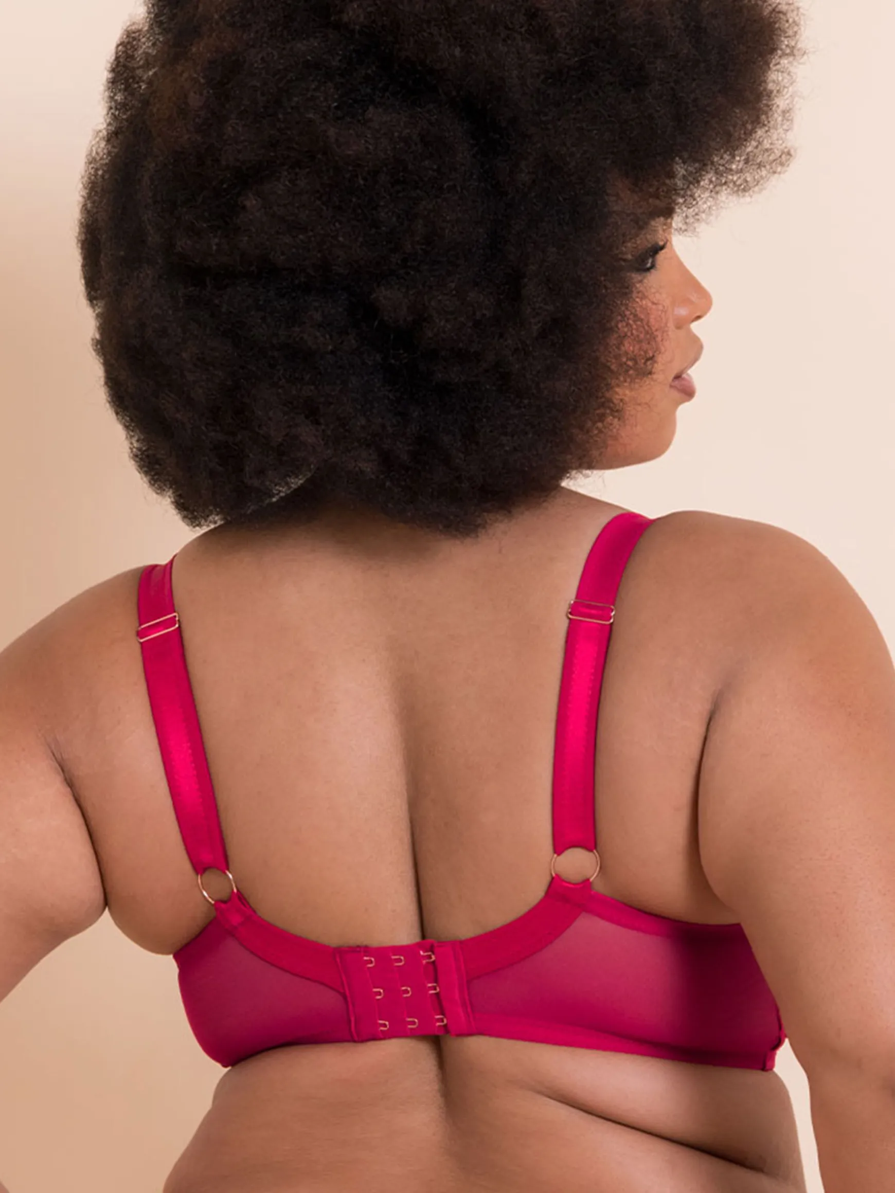 Loved Up Balcony Bra - Bright Red