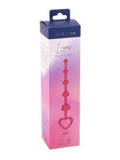 Lovers Heart Shaped Silicone Anal Beads