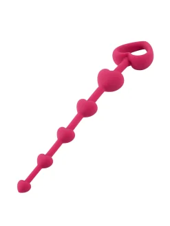 Lovers Heart Shaped Silicone Anal Beads