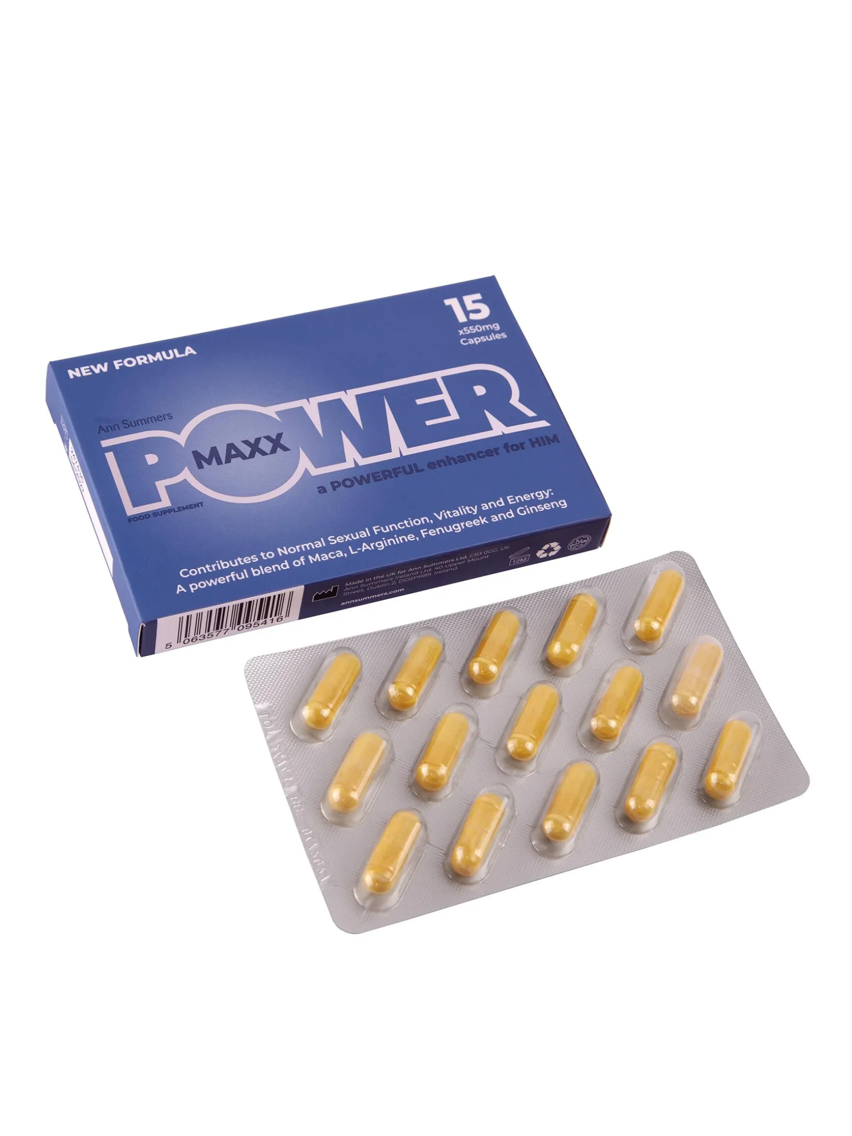 Maxx Power For Him Supplements for Sex Drive - 15 Pills
