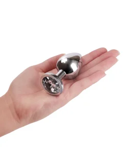 Metal Jewelled Butt Plug 3 Piece Set