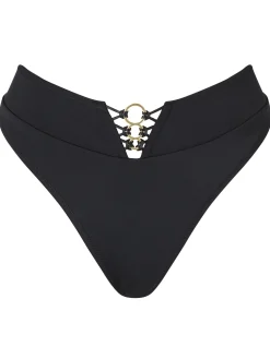 Miami Dreams High Waisted Bikini Bottoms - Black
