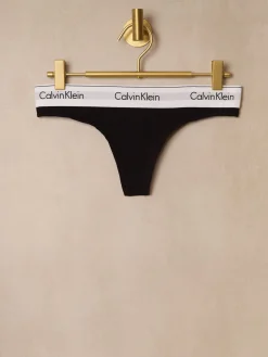 Modern Cotton Thong - Black