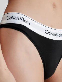 Modern Cotton Thong - Black